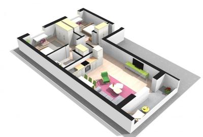 3 camere - Rond Pacurari- etaj 1 - 67 mp- 145000 euro - 6