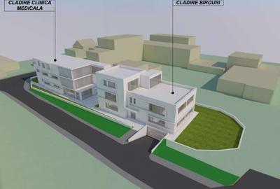 Teren 1166mp, proiect Clinica si Birouri, Gruia - 2