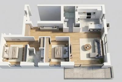 Apartament cu 3 camere semidecomandat în Pipera - 7