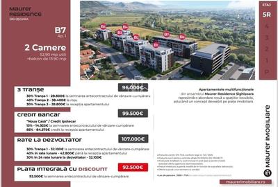 Apartament cu 2 camere decomandat în Est