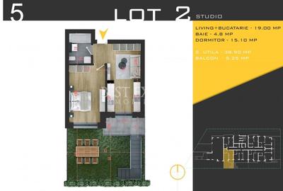 2 Camere Gradina Incalzire Pardoseala -Zona Linistita/Parcare Inclusa - 3