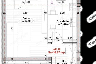 Apartament cu o camera. Bucatarie Separata. Pod si loc de parcare in CF. - 8