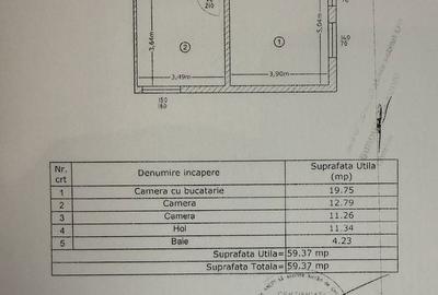 Apartament cu 3 camere decomandat în Roșu - 3