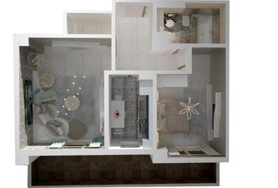 Apartament cu 2 camere decomandat în Frumoasa - 2