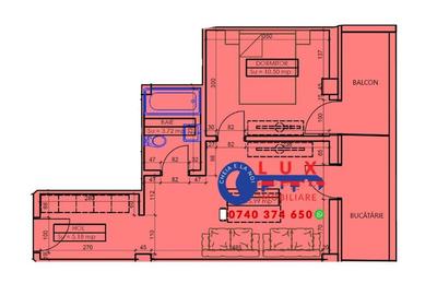 Apartament cu 2 camere semidecomandat în C5 - 1