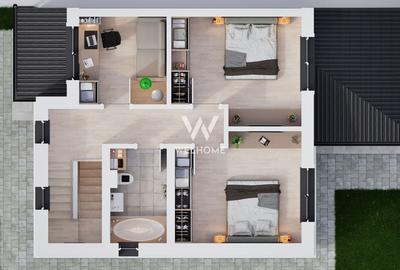 Casa tip duplex - 300 mp teren - Sura Mica - 8