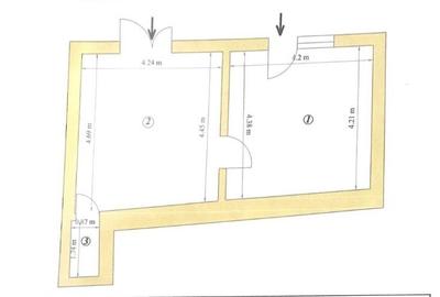 Spatiu comercial ultracentral format din 2 camere cu 2 intrari separate, 40,18mp - 2