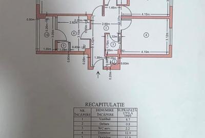 Stefanestii de Jos, 3 camere 70 mp,2 bai,centrala proprie,etaj 1/2,Comision 0% - 13