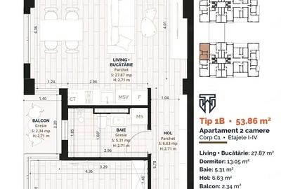 Apartament cu 2 camere semidecomandat în Torontalului - 6