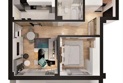 Apartament cu 2 camere decomandat în Lumina - 5