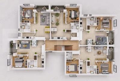 Apartament cu 3 camere semidecomandat în Central - 7