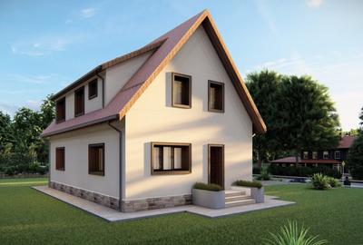 Casa individuala, 143 mp utili, 800 mp teren, Salicea