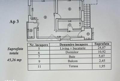 Apartament cu 2 camere în Valea Lupului - 1