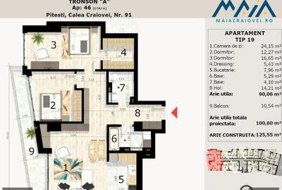 Apartamen 3 camere nou Complex Maia Craiovei - 2