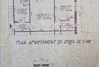 Apartament cu 2 camere semidecomandat în Central