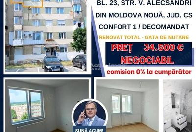 Apartament 3 camere, decomandat - Moldova Noua, jud. CS - 1