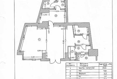 Spațiu comercial, de 73 mp, în Basarabia