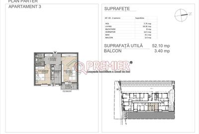Apartament cu 2 camere în Brâncoveanu