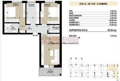 Apartament cu 3 camere decomandat în Metalurgiei - 3