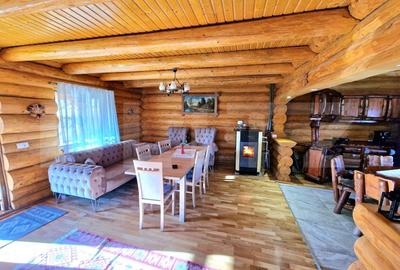 Cabana din lemn rotund, 140 mp utili, 1000mp teren - zona turistica Marisel - 2