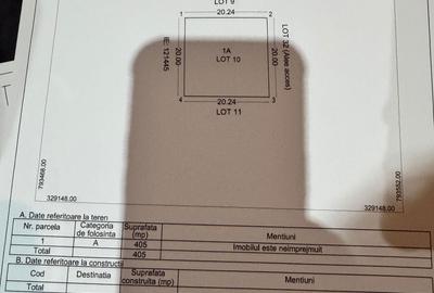 Teren de 405 mp, în Corbu - 2