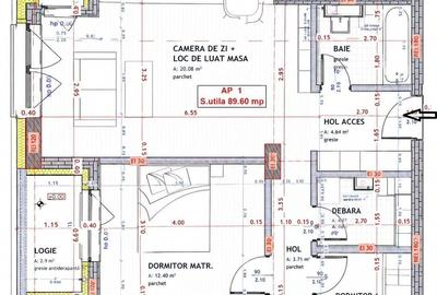 Apartament cu 4 camere semidecomandat în Florești - 8