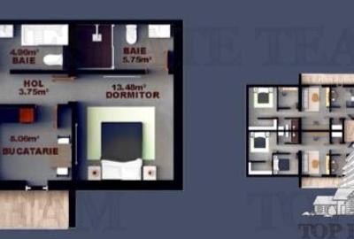 Apartament cu 2 camere semidecomandat în Dobroești - 14