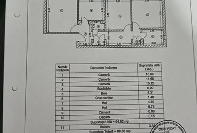 Apartament cu 3 camere decomandat în Berceni - 1