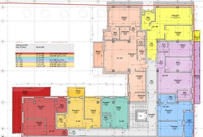 Apartament cu 2 camere, 71.23 mp, etajul 2/3, bloc nou, balc - 4