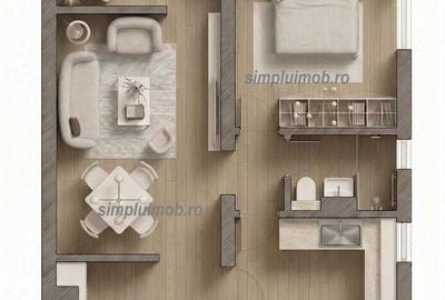 Apartament cu 2 camere decomandat în Câmpia Libertății - 3