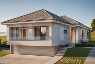 Casa de vanzare,  4 camere, 95 mp, panouri solare,teren 500 mp,