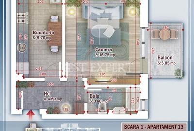 Garsoniera Geam Baie Zona Linistita -Credit ipotecar 15% - 1