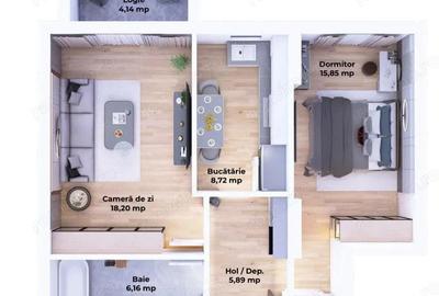 Apartamente 2 camere, noi, spre vanzare, cartier rezidential - 4