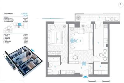 APARTAMENT CU 2 CAMERE NICOLINA - 11