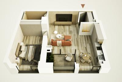 Apartament central  2 camere - Cartierul Vienez - dezvoltator Nord One - 2