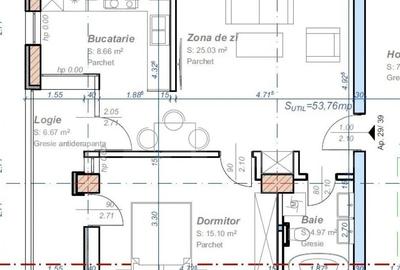 Apartament cu 2 camere semidecomandat în Aradului - 1