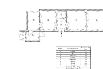 Apartament cu 3 camere semidecomandat în Schei - 1