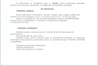 Teren de 455 mp, în Ciolpani - 6