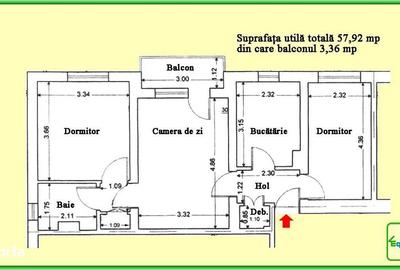 Apartament cu 3 camere în Nord - 2