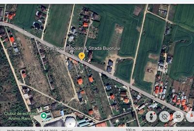 Saftica, Balotesti, Lahovari, planul doi, strada cu case