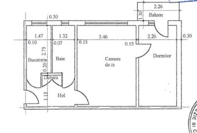 Apartament cu 2 camere în Malu Roșu