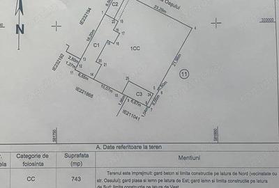 NEW Vanzare Teren Bucurestii Noi - str Oasului vs Laminorului su 743 mp deschidere 23.29ml - 2