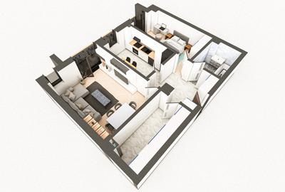 BRAUS CONFORT - Apartament Tip F – 2 Camere Decomandat - 2