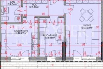 Apartament cu 2 camere decomandat în Titan