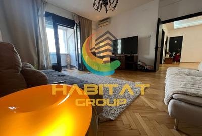 Apartament cu 3 camere decomandat, mobilat în P-ța Romană