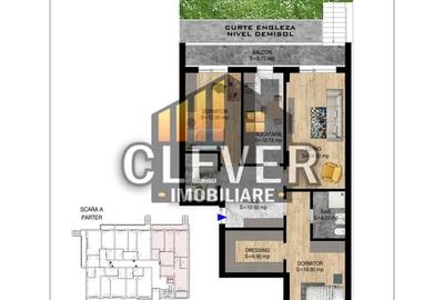 Apartament 3 camere cu Gradina 44mp Th Pallady Sector 3 Apartament 3 camere cu Gradina 44mp Th Pallady Sector 3 - 2