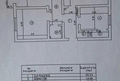 Apartament cu 3 camere decomandat, mobilat în Doamna Ghica - 9