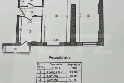 Apartament cu 3 camere semidecomandat în Parcul Carol - 5