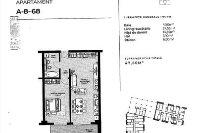 Vanzare apartament nou langa Rivus Mall, parcare inclusa - 1