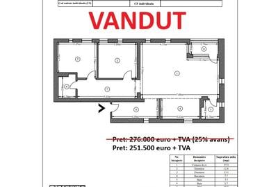Apartament cu 3 camere semidecomandat în Timpuri Noi - 1
